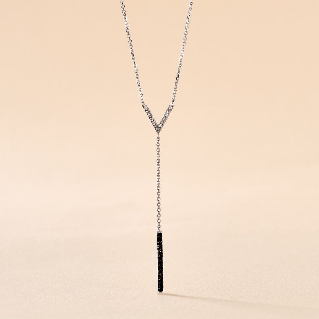 Collier Rachel Or Blanc Diamant