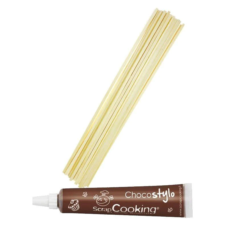 100 bâtonnets pour barbe à papa + Stylo chocolat Youdoit