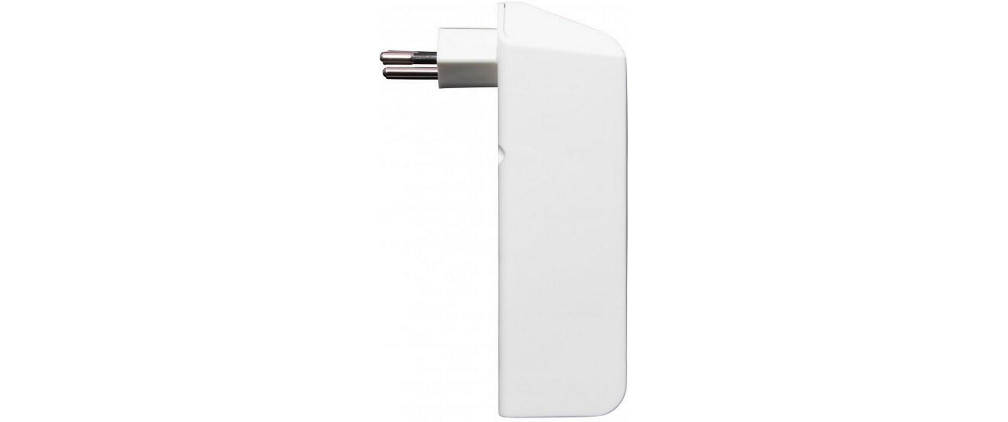Abzweigstecker 2 x T13, 1 x USB A, 1 x USB C, 300° drehbarStabiler, formschöner Mehrfachstecker ohne Schalter aus hochbruchfestem Kunststoff