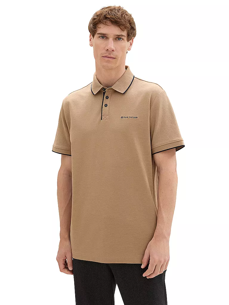 TOM TAILOR Poloshirt Regular Fit camel