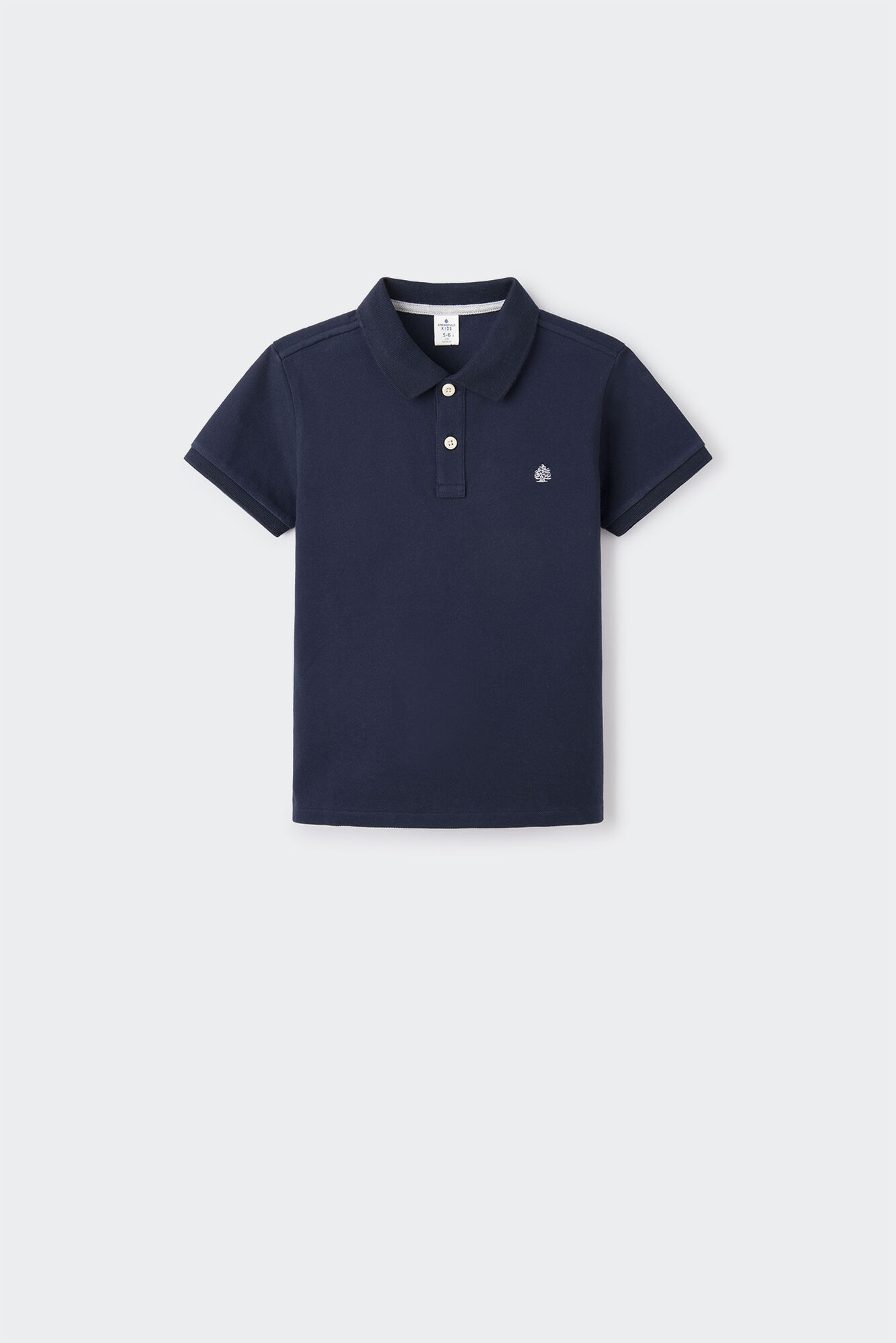 Camisa polo básica com logotipo para meninos