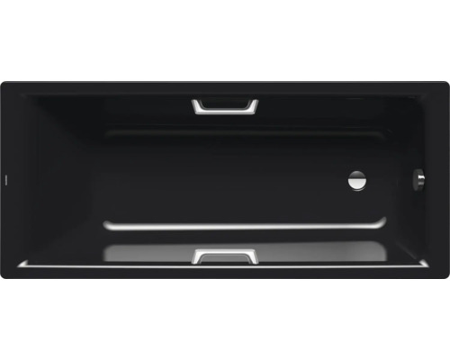 KALDEWEI PURO STAR 654 ligbad, 75 x 170 cm, glanzend zwart, 255400010701