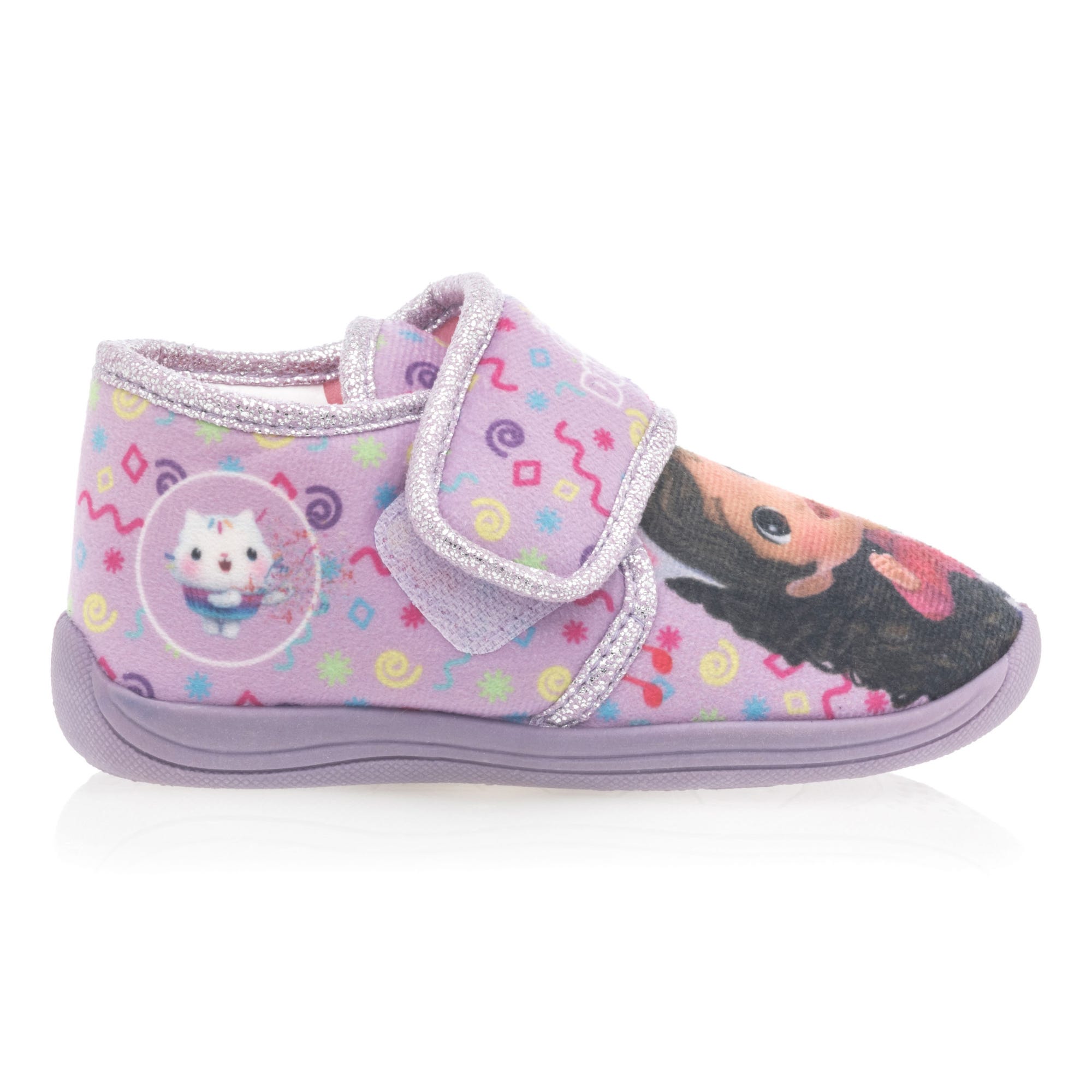 Pantoufles attaches velcros Fille violet