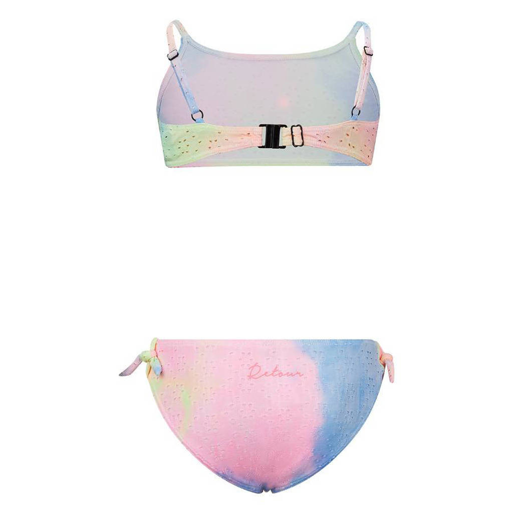 crop bikini Rachel roze/geel/blauw