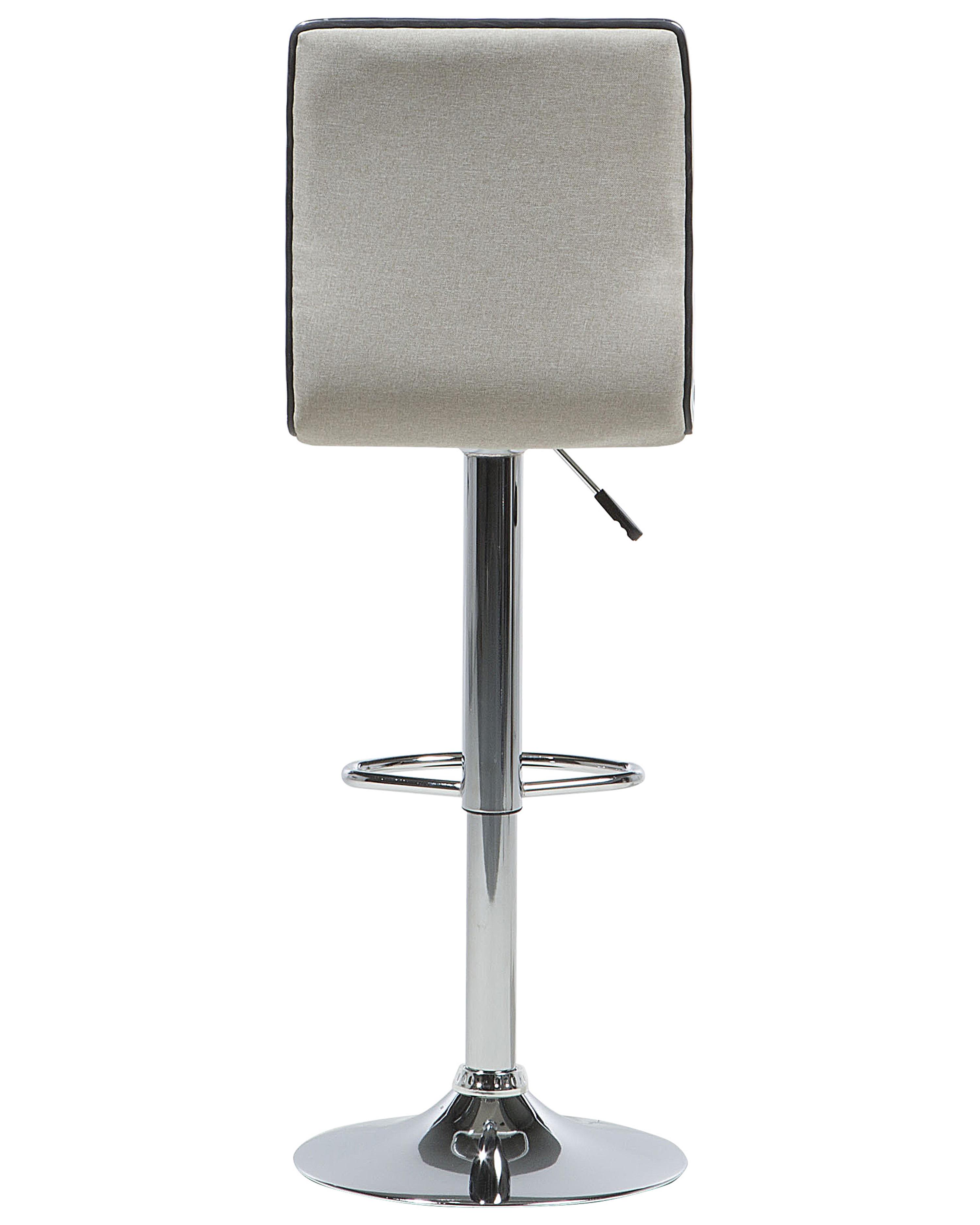Set van 2 barstoelen LUCERNE draaibaar Lichtbeige