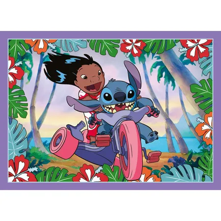 Trefl 4 in 1 Puzzle 35, 48, 54, 70 Teile –Lilo & Stich