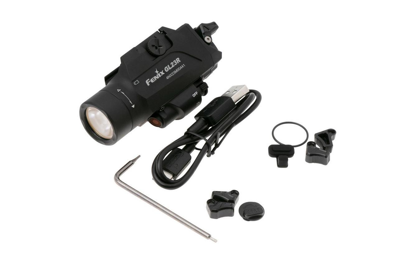 Fenix GL23R Tactical Light, oplaadbare tactische lamp met laser, 1200 lumen