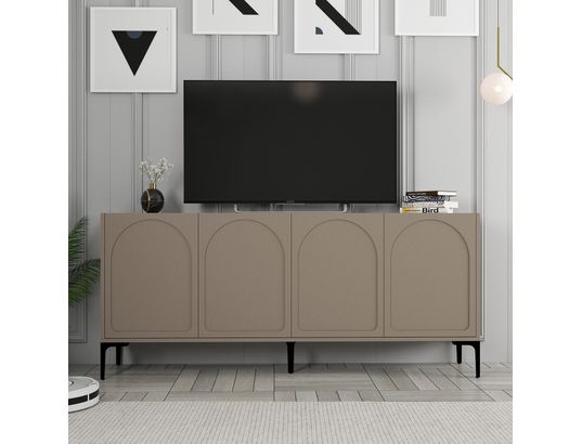 CONCEPT1 - Bahut Lyon atlas noir 180 x 35 x 79cm