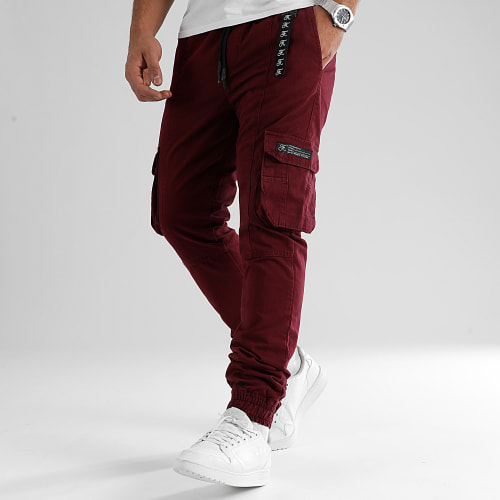 Pantalon Cargo Regular 1166 Bordeaux