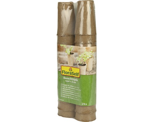 FloraSelf zaailingpotjes Ø 4 cm 24 stuks