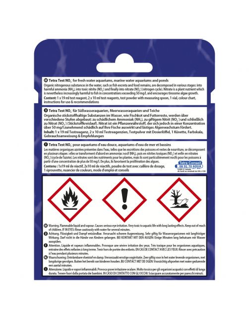 Tetra Test Nitraat No3 - Testen - 3 Rea. ml
