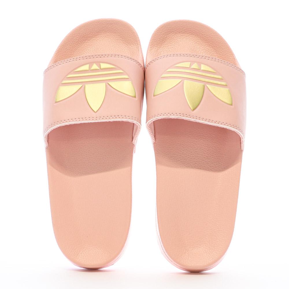 Adidas Claquettes Rose/Doré Femme Adidas Adilette