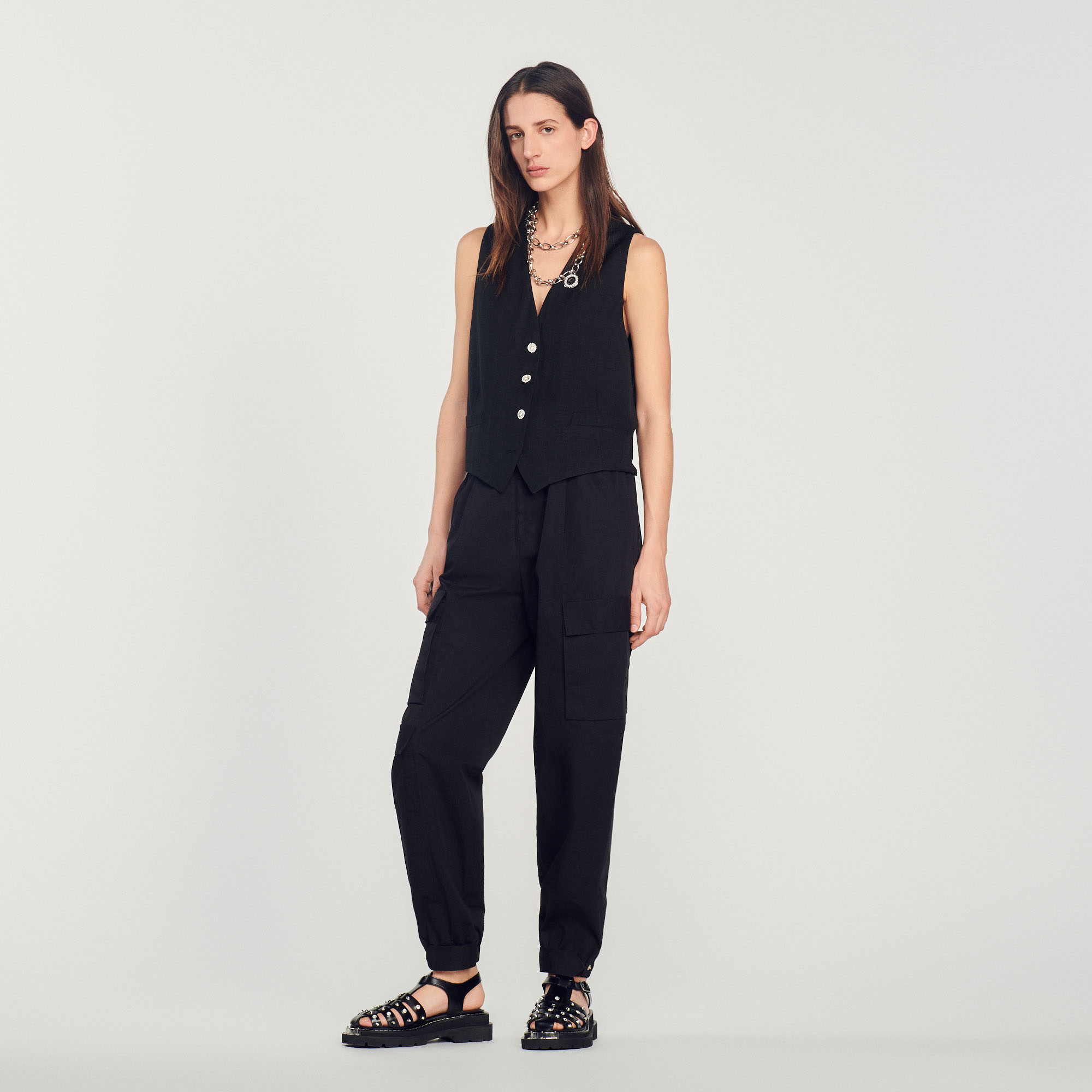 Gilet d'homme á strass