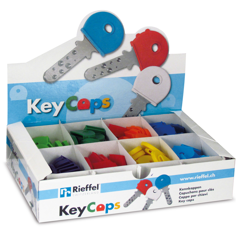 Rieffel Schlüsselkappen, 200 Stück, assortiert