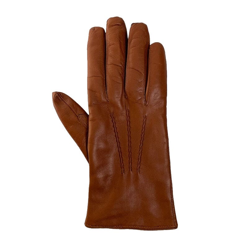 Caridei Dames Handschoen Glace met Touchscreen Cognac