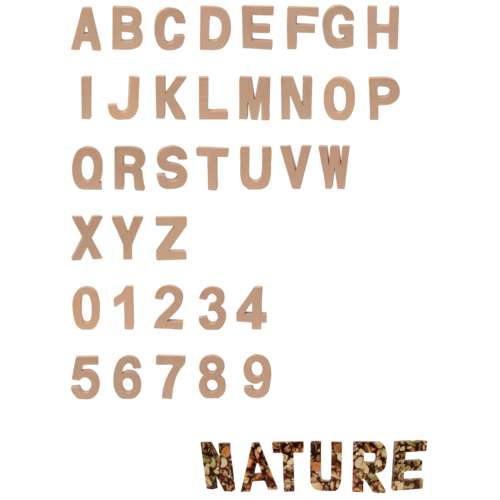 Pappmaché-Buchstabe, braun