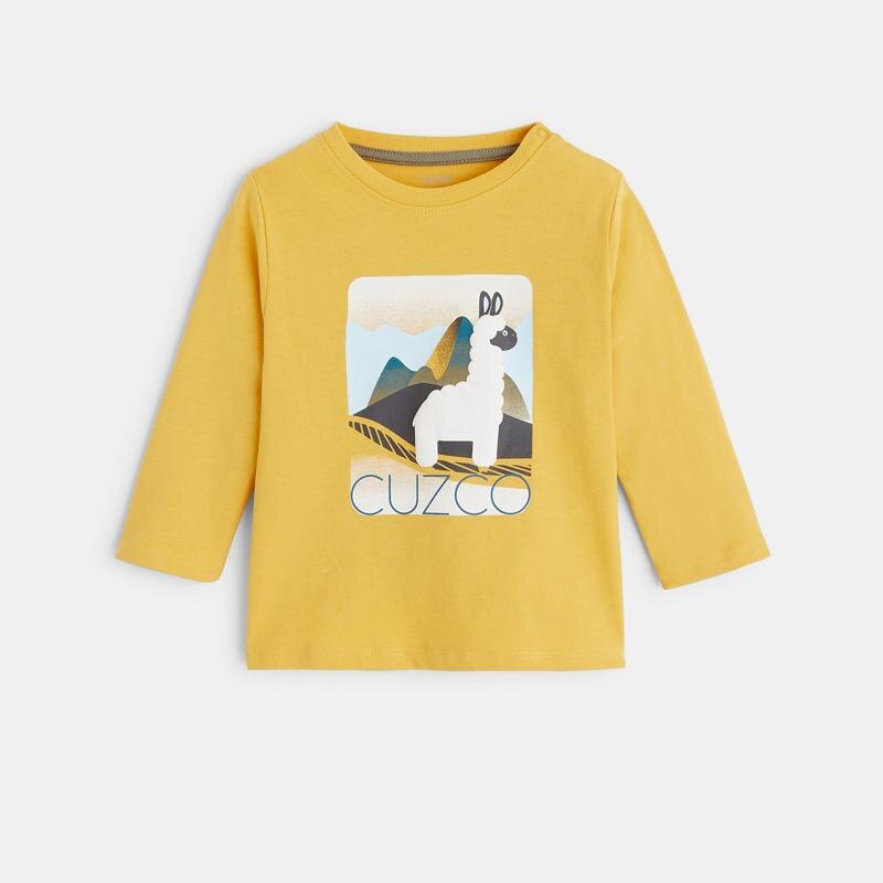 T-shirt lion Cuzco jaune bébé garçon Jaune