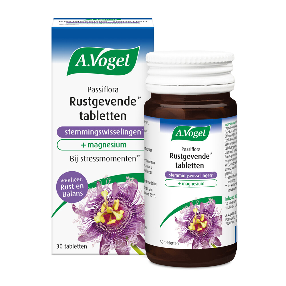 A.Vogel Passiflora Rustgevend bij Stemmingswisselingen30 tabletten