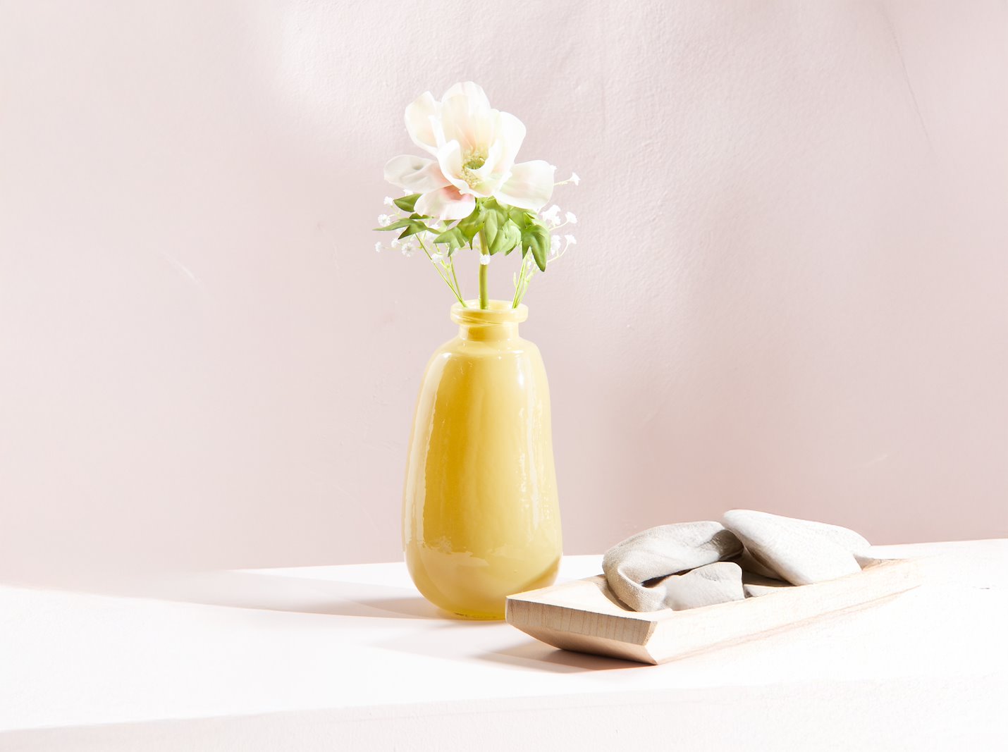 Sandy vase Gulgrønn H24 cm