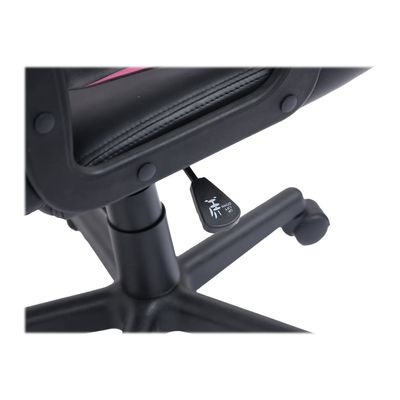 Fauteuil gamer ANZIO - accoudoirs fixes - noir et rose