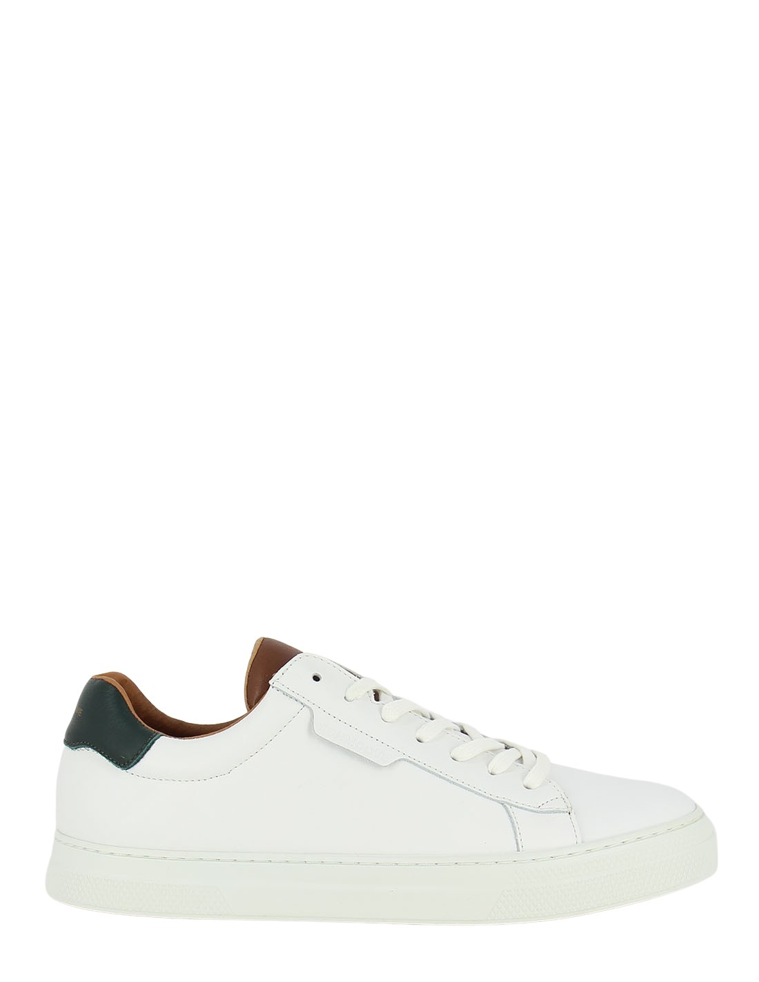schmoove baskets de ville homme spark clay cuir blanc/noir