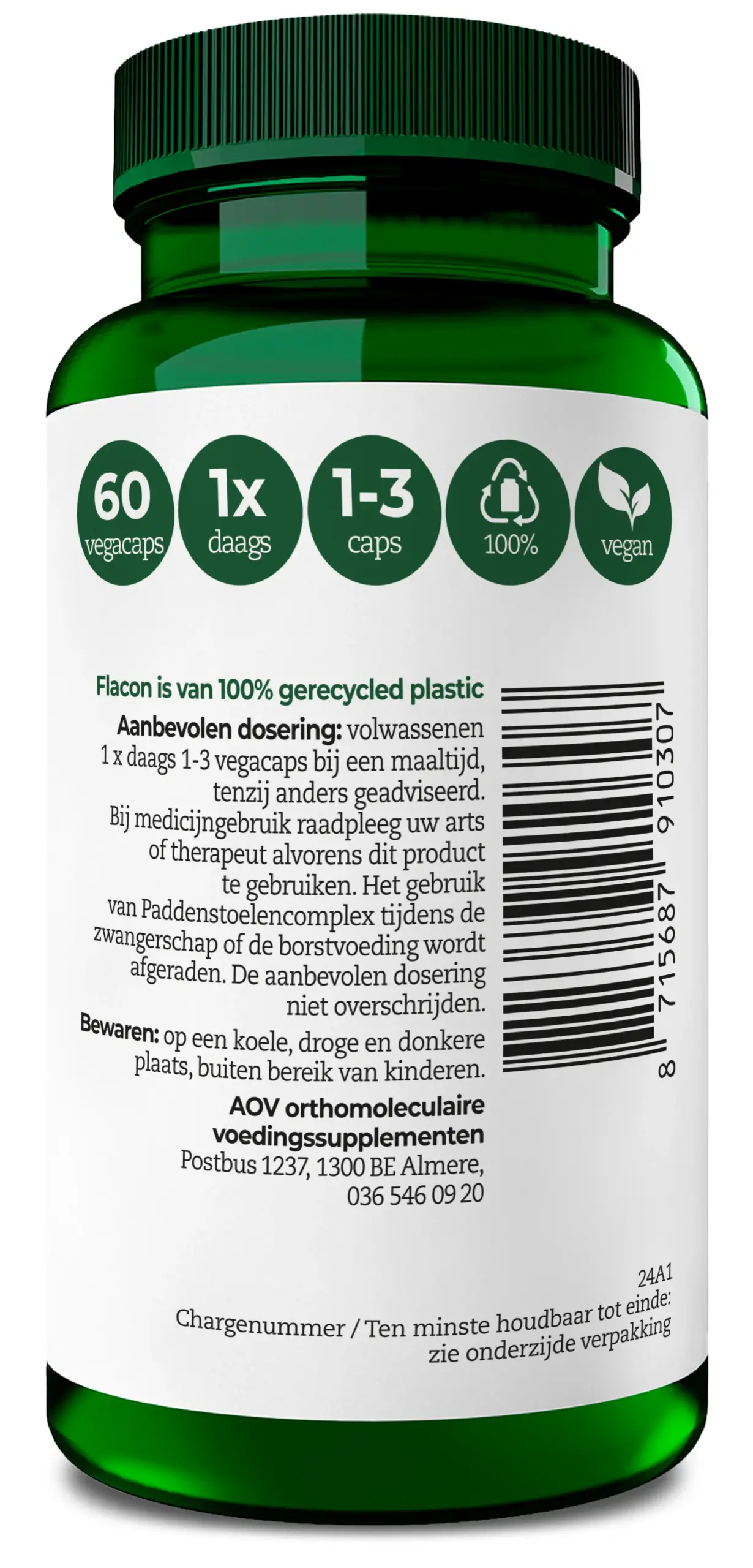 AOV 1030 Paddenstoelencomplex (60 vega capsules)