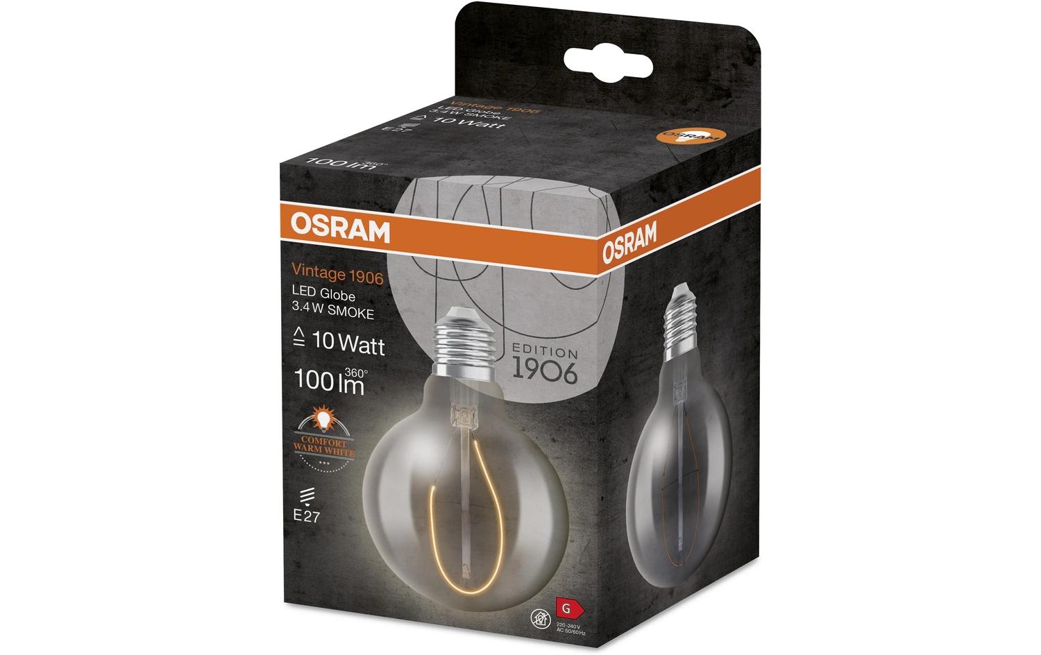Lampe Vintage 1906 Globe 95 10, 3.4W, E27, WarmweissLED-Lampen, Vintage-Edition
