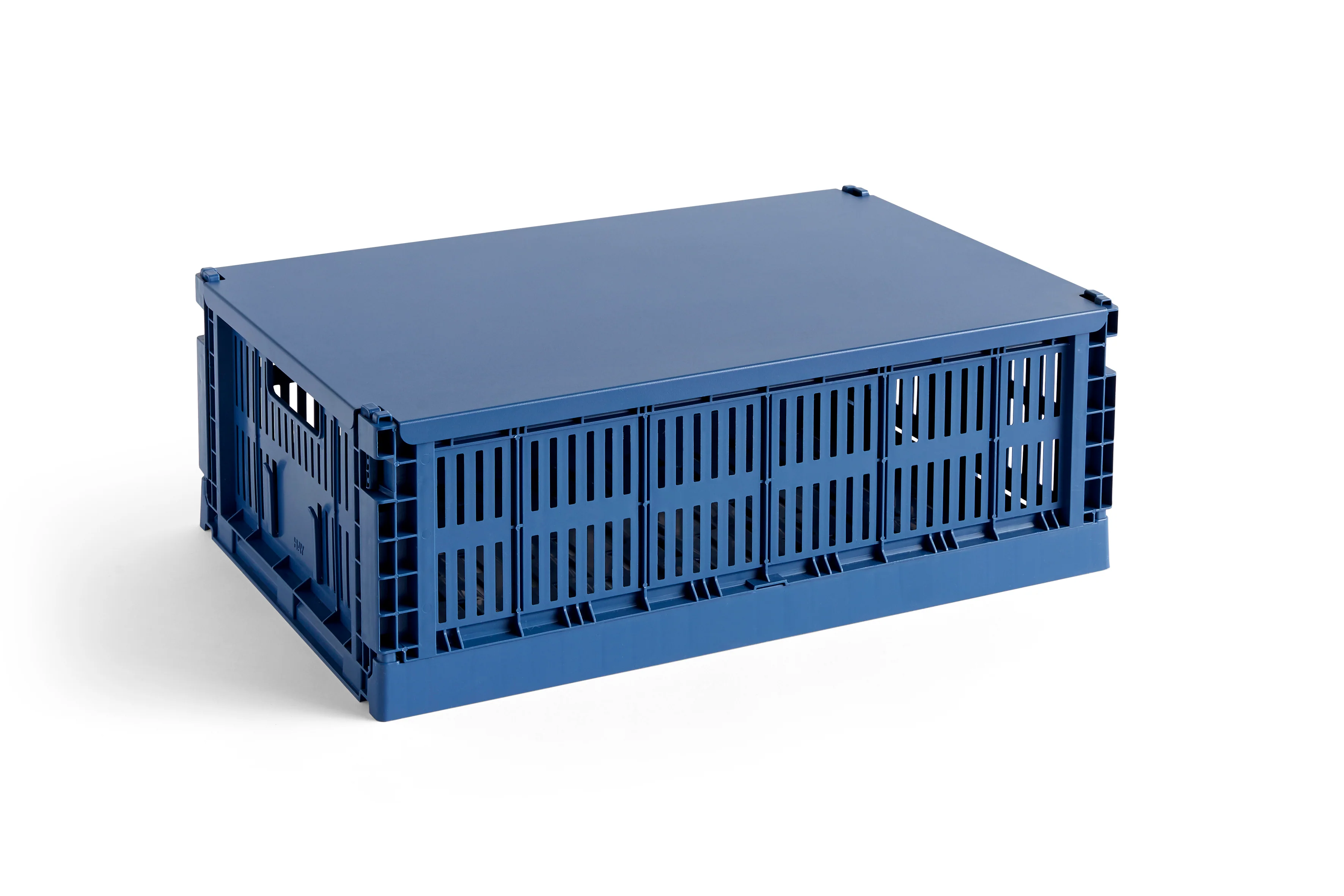 HAY  Colour Crate låg L - mørkeblå