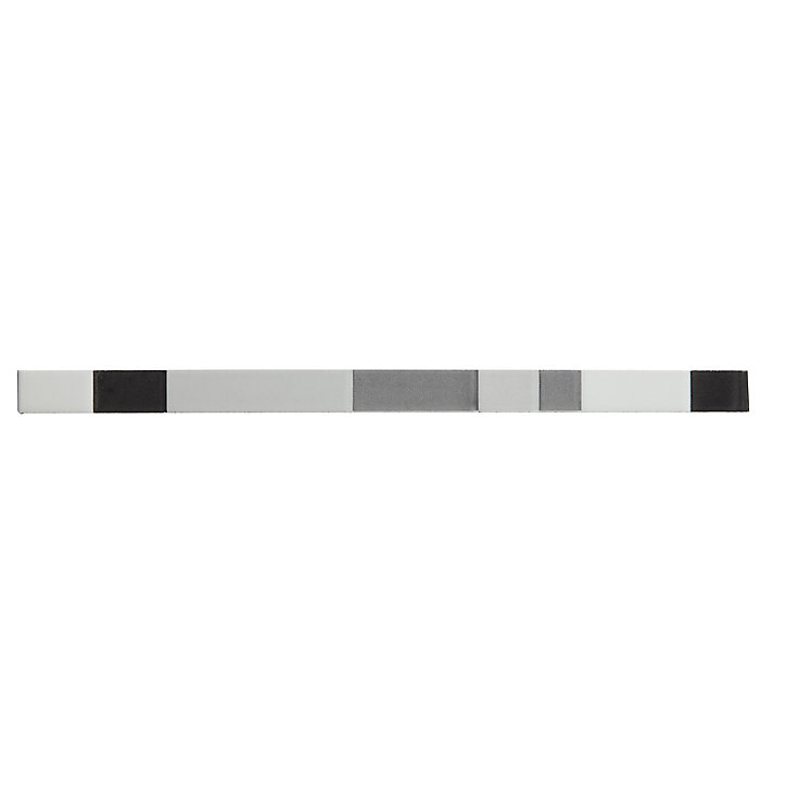 Listel noir brillant 2 x 40 cm Salerna GoodHome
