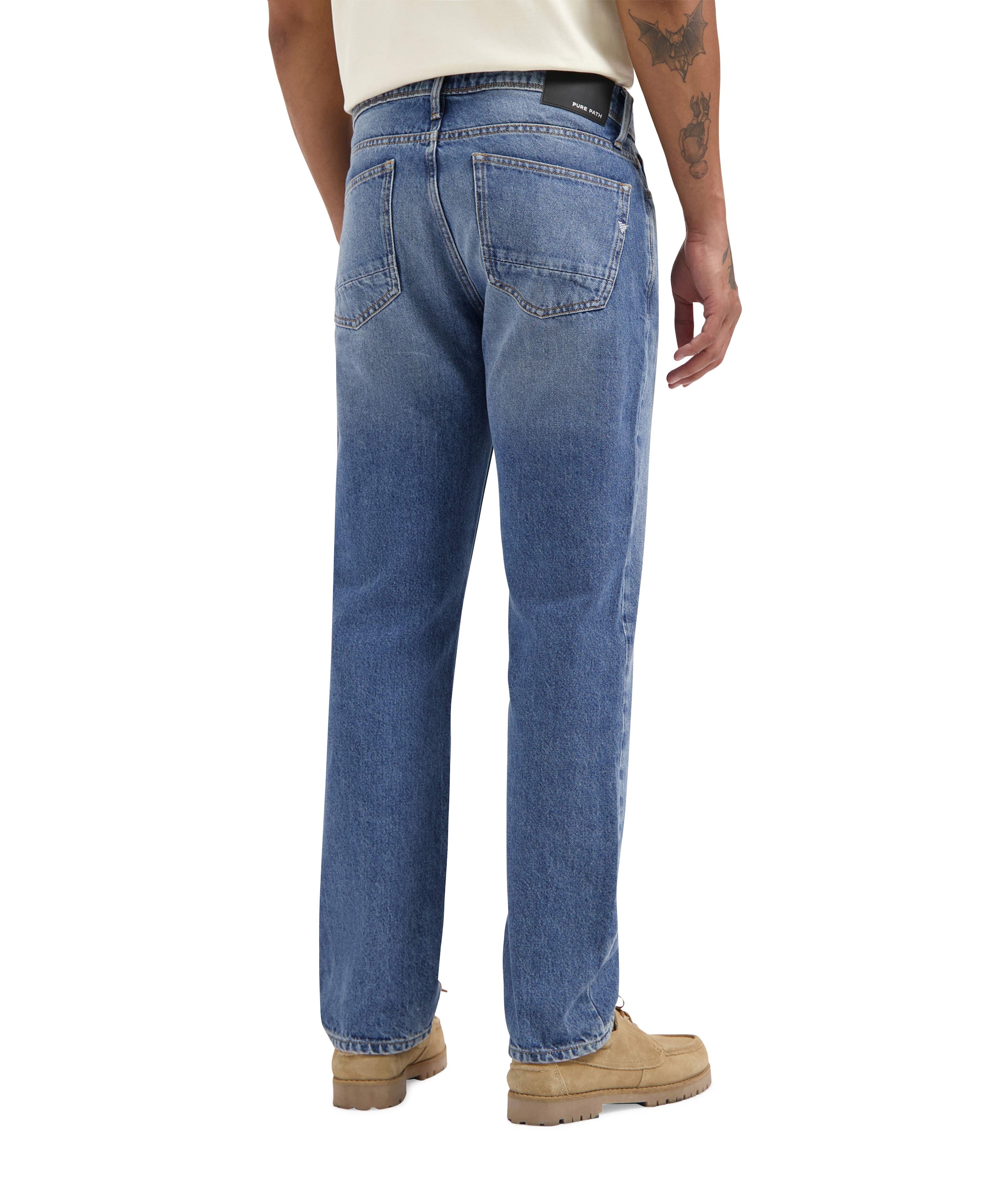 Pure Path The Eric Regular Fit Jeans heren jeans blauw