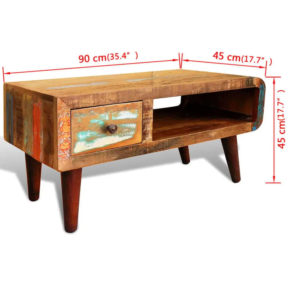 vidaXL - Salontafel - Bruin - Hout