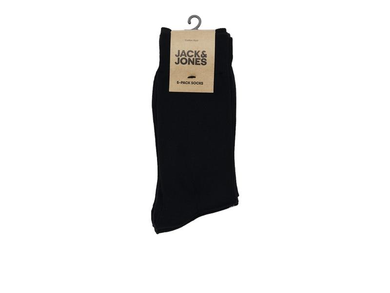 JACK&JONES Herrensocken 5-er Pack, Schwarz, 39 - 45 Herren Alltagssocken