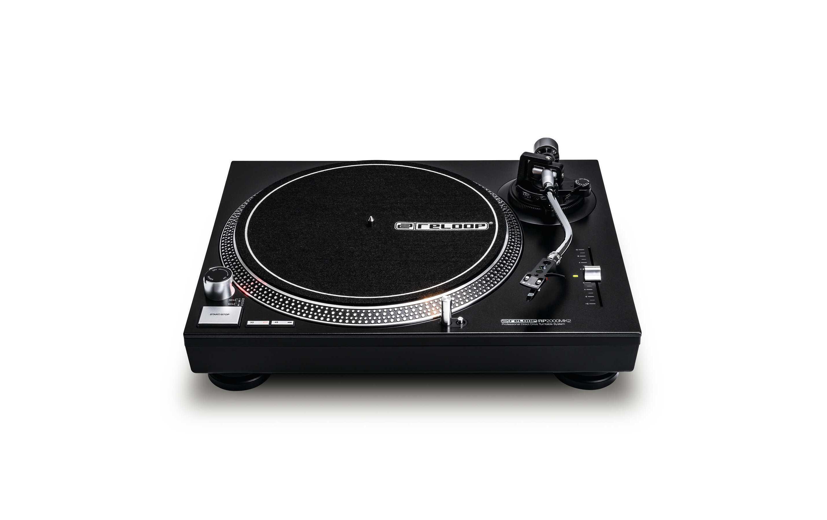 Plattenspieler RP-2000 MK2 Schwarz<br>DJ-Plattenspieler mit quarzgesteuertem Direktantrieb