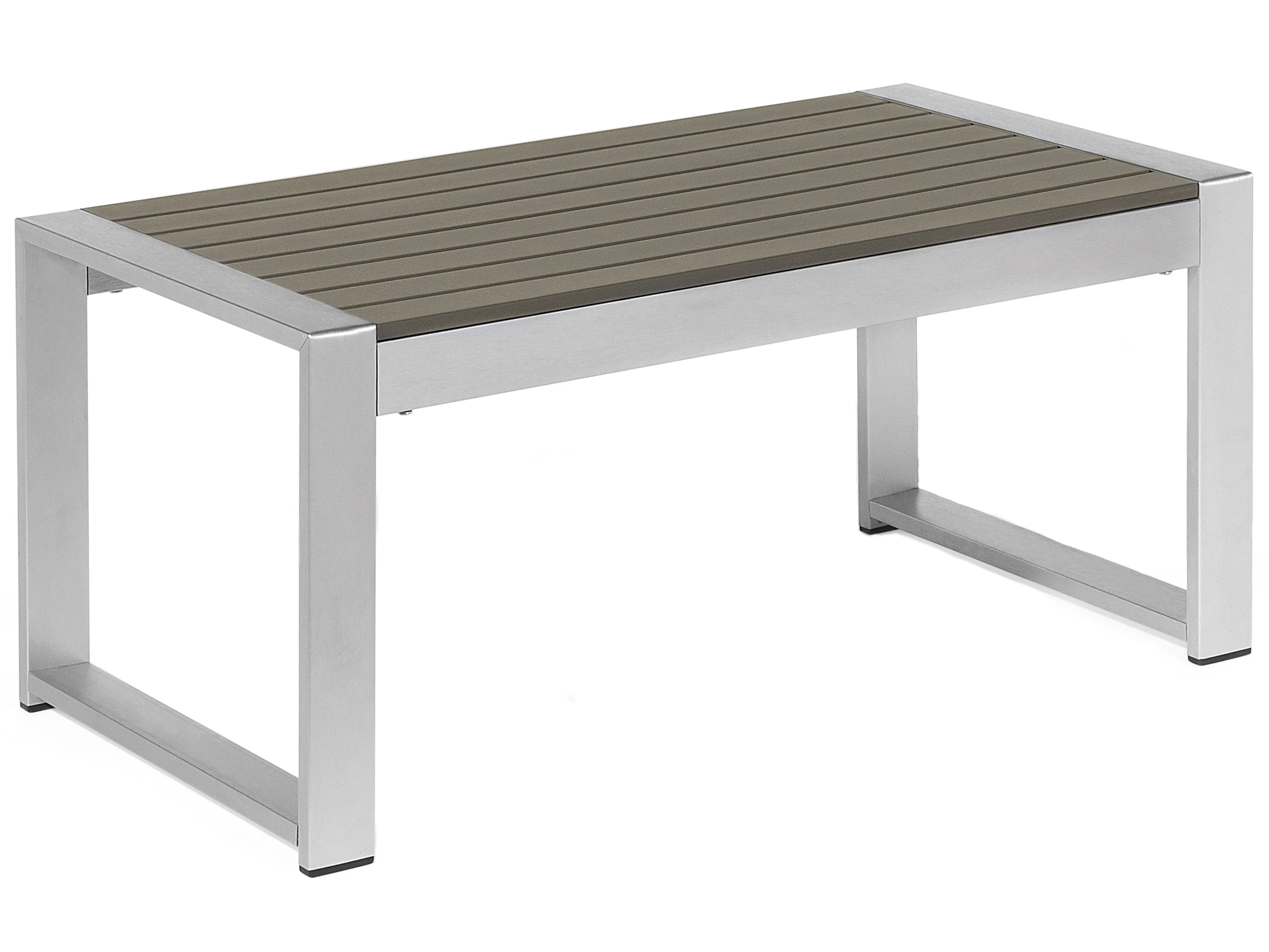 Tuin salontafel SALERNO 90 cm 50 cm Metaal Donkergrijs