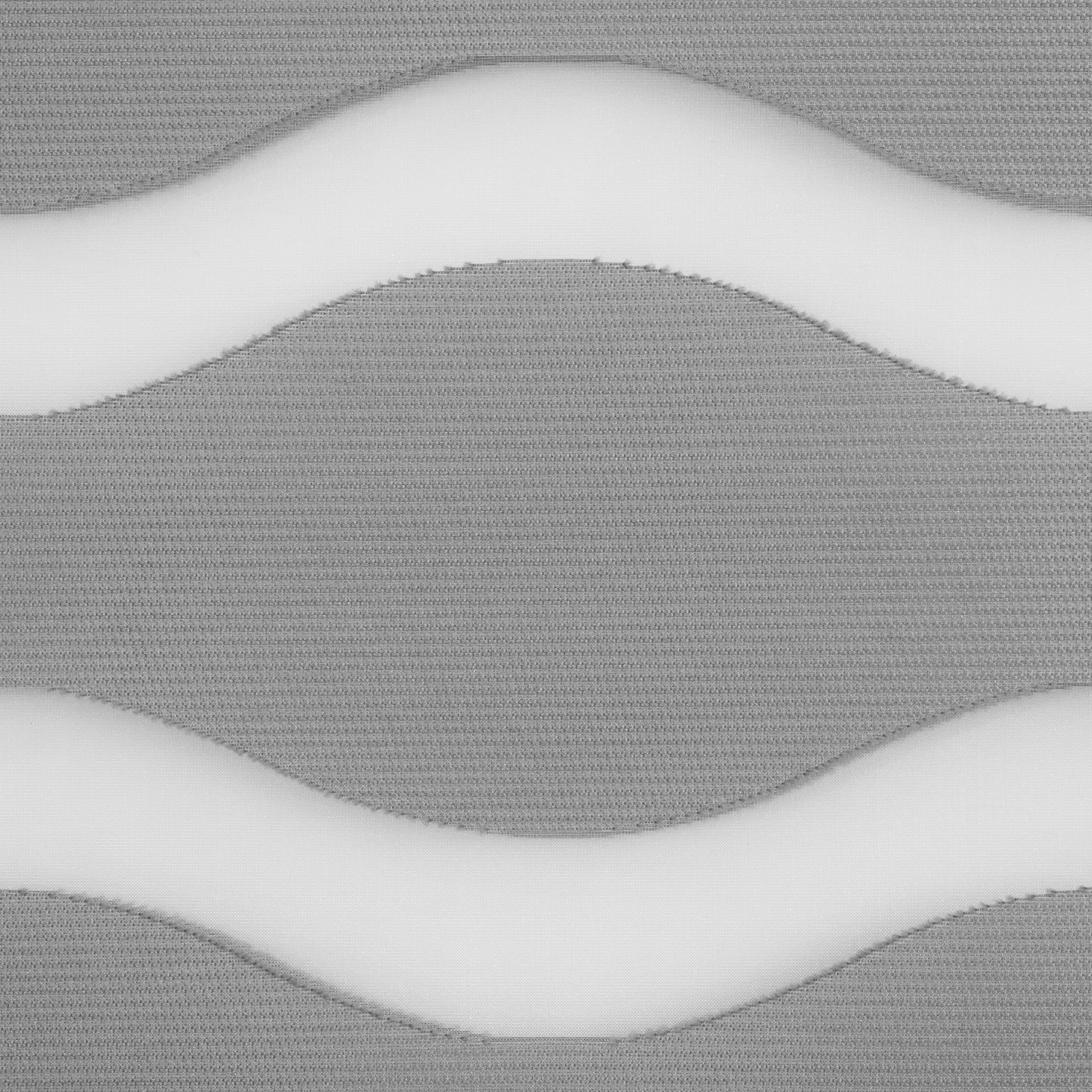 LICHTBLICK Doppelrollo - grau - Wellen - 45x150 cm