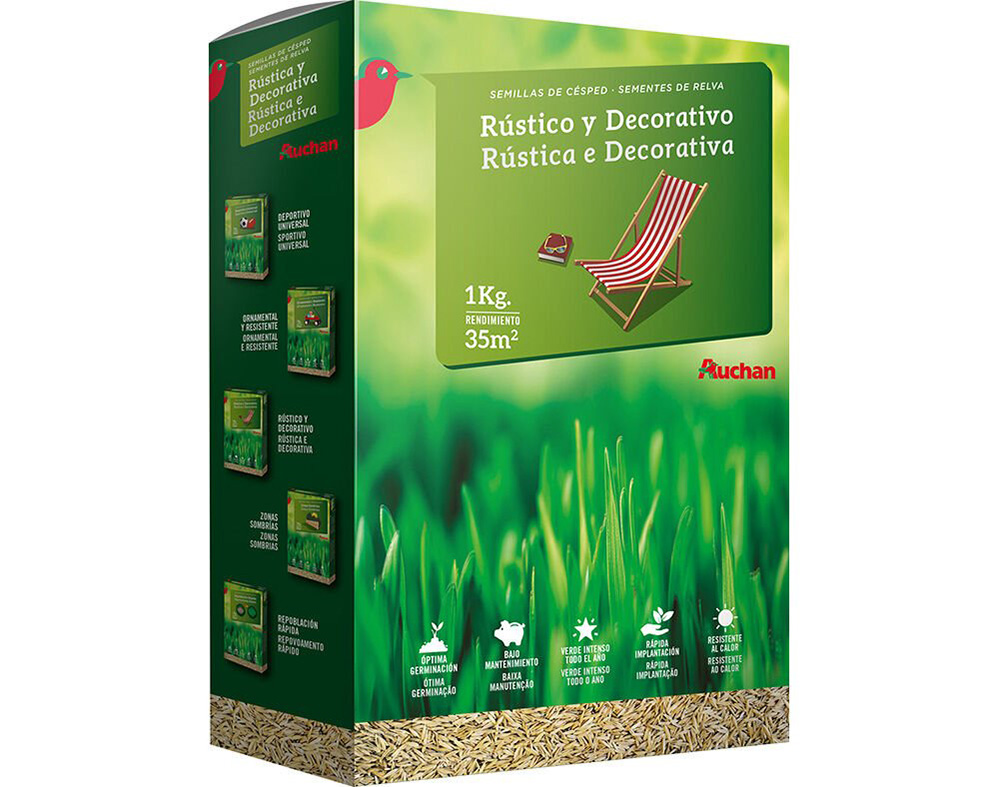 SEMENTE AUCHAN RELVA REPOVOAMENTO RÁPIDO 1KG