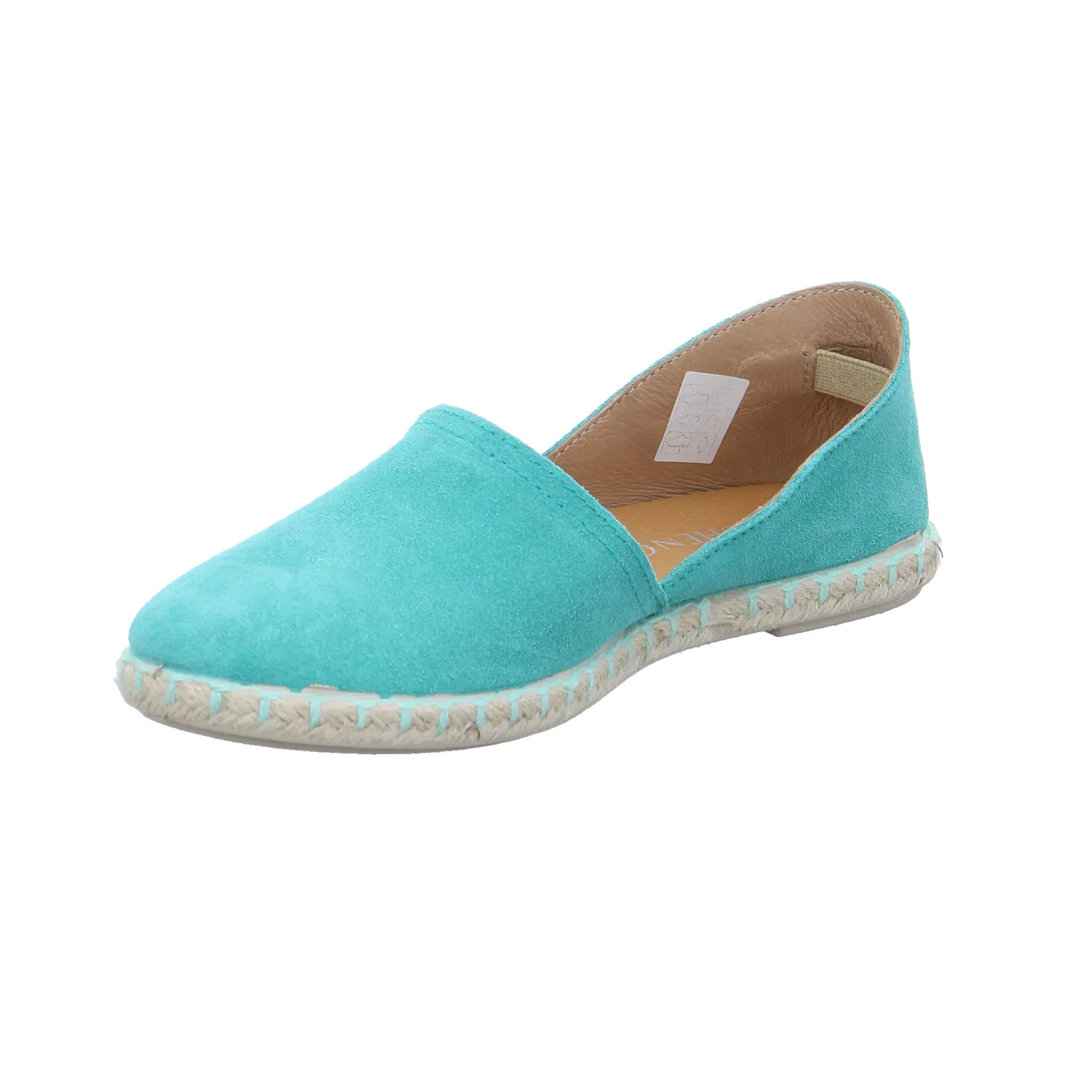 SCHUHENGEL Espadrille Pastelgrün Leder