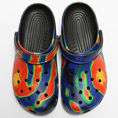 Claquettes Classic Solarized Clog Bleu Rouge