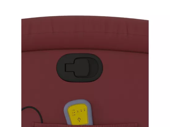 Fauteuil de massage inclinable Rouge bordeaux Similicuir