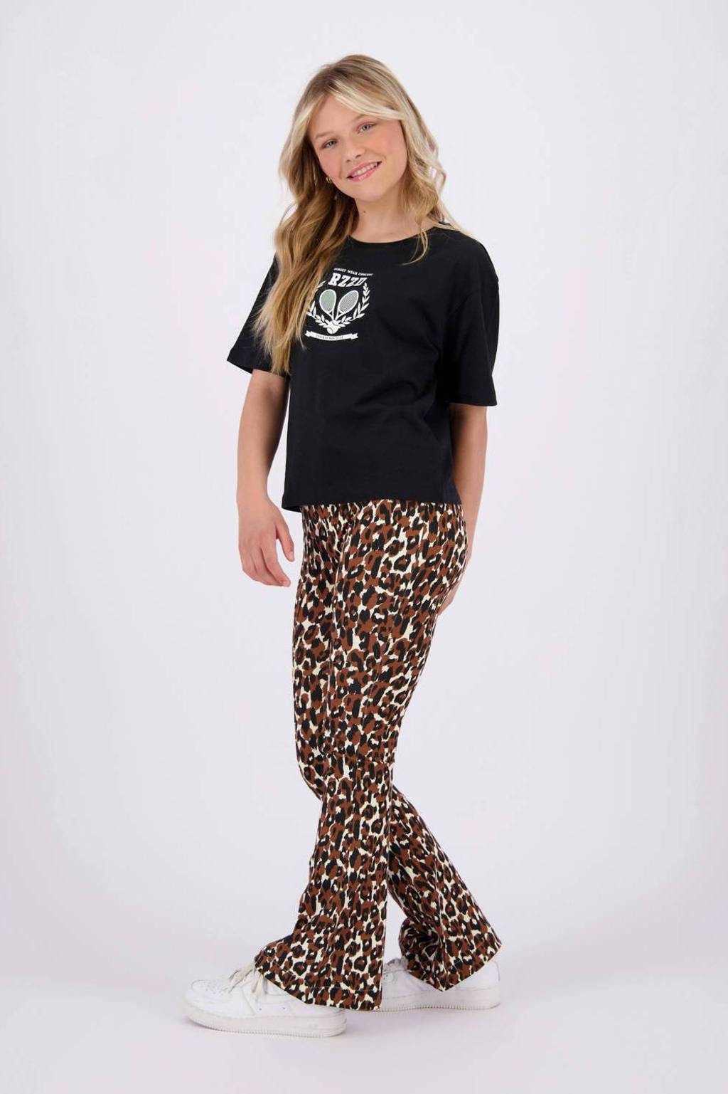 Raizzed T-shirt Fanna met printopdruk zwart