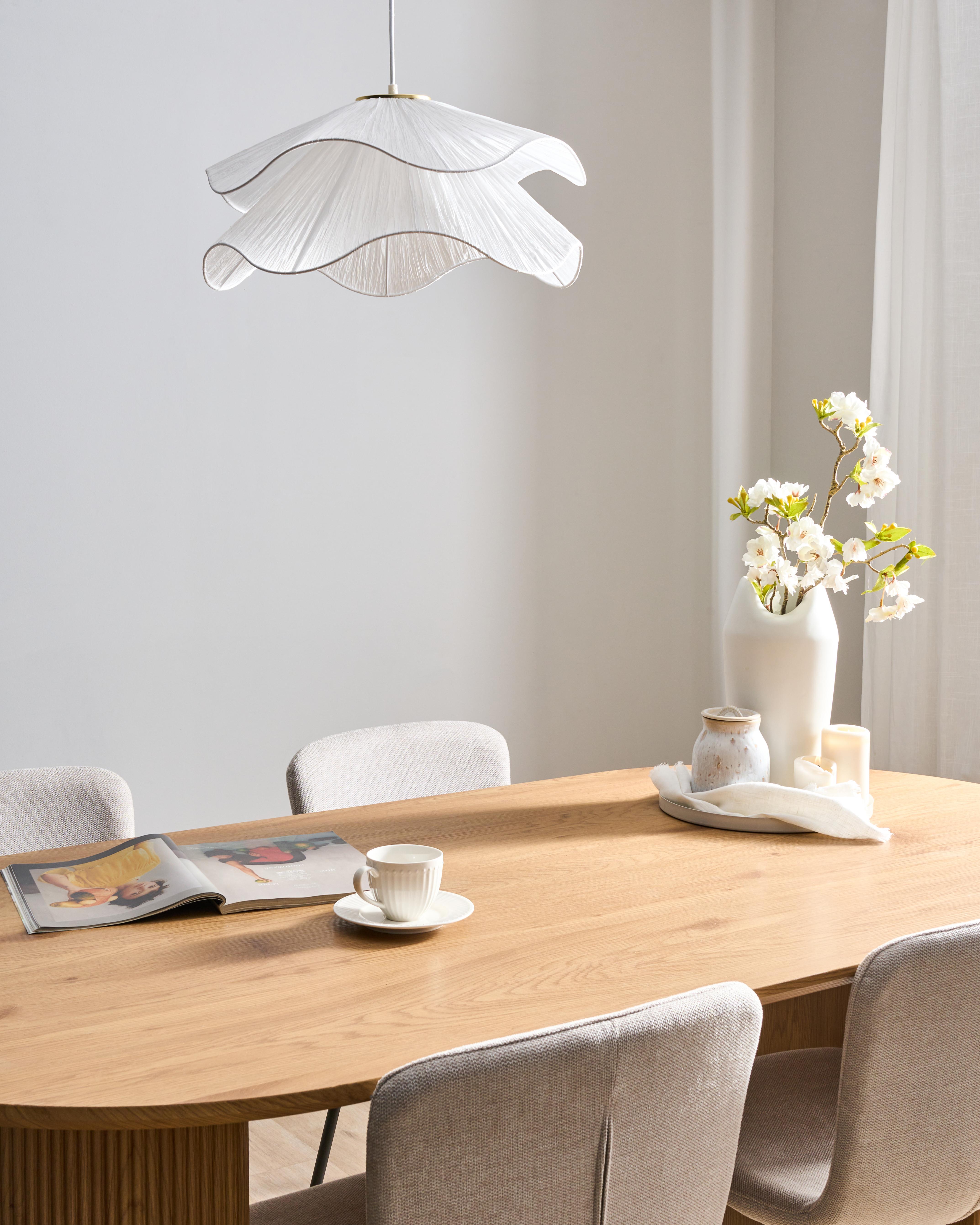 Hanglamp PUNGWE Stof Wit