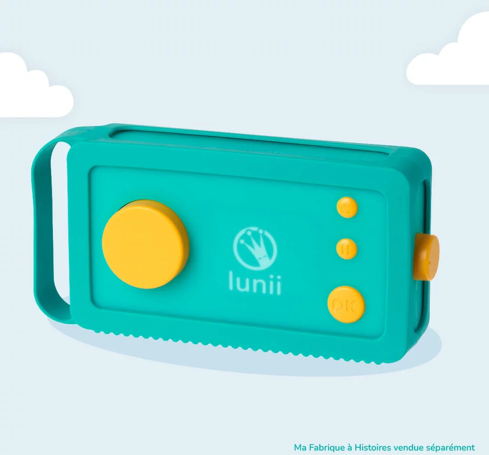 LUNII -  ODILE  - COQUE DE PROTECTION SILICONE VERT POUR CONTEUSE MA FABRIQUE A HISTOIRES