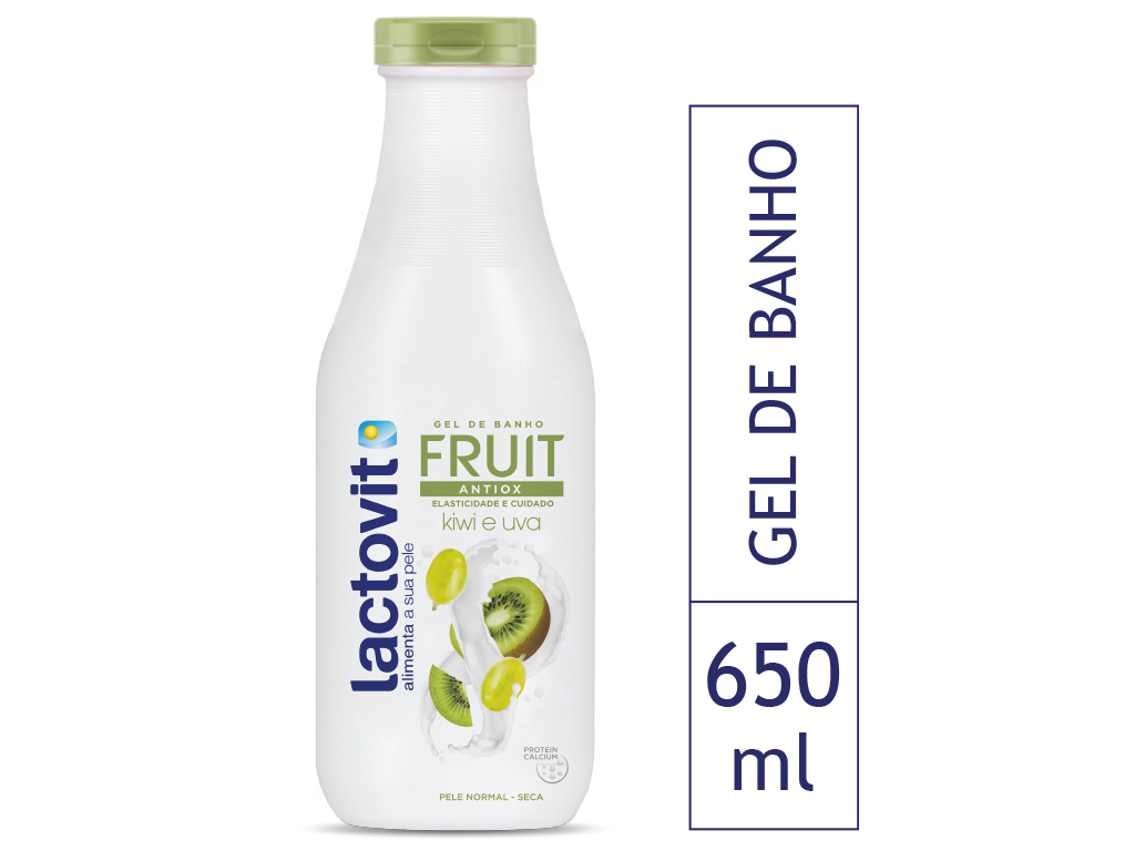 GEL LACTOVIT DE BANHO KIWI E UVA 650ML