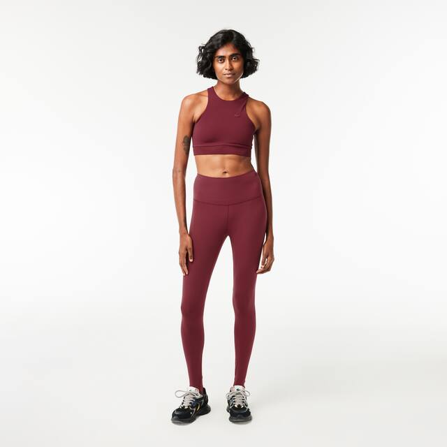 Legging fuseau femme Lacoste en polyamide recyclé Pantalons de survêtement - Rouge - Lacoste - Femme