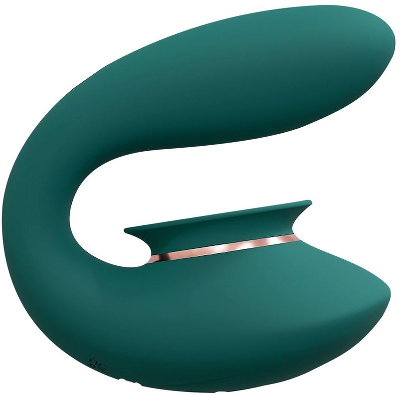 Twitch 3 - Rechargeable Vibrator and Suction - Forest Green