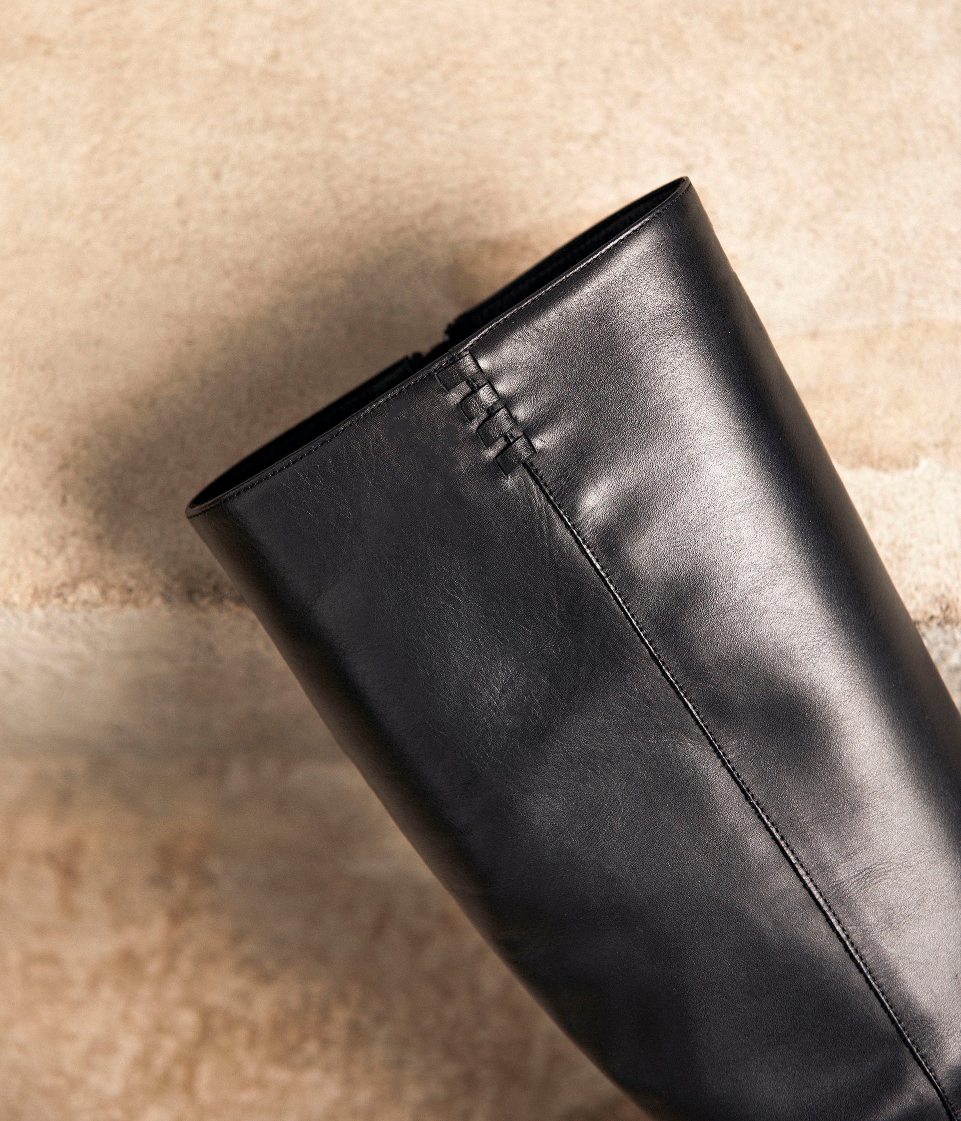 Bottes cuir noir Aelys
