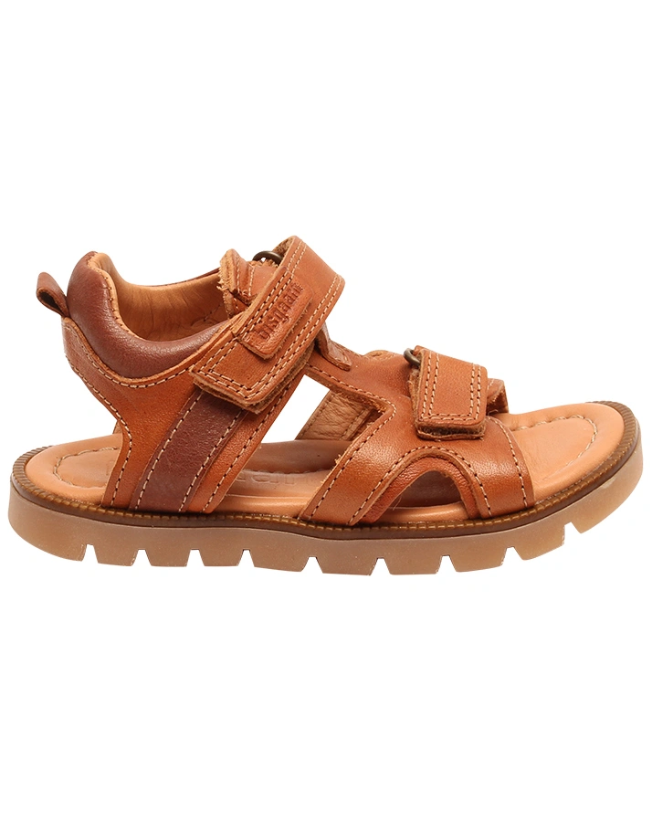 Leder-Sandalen ALEK in cognac
