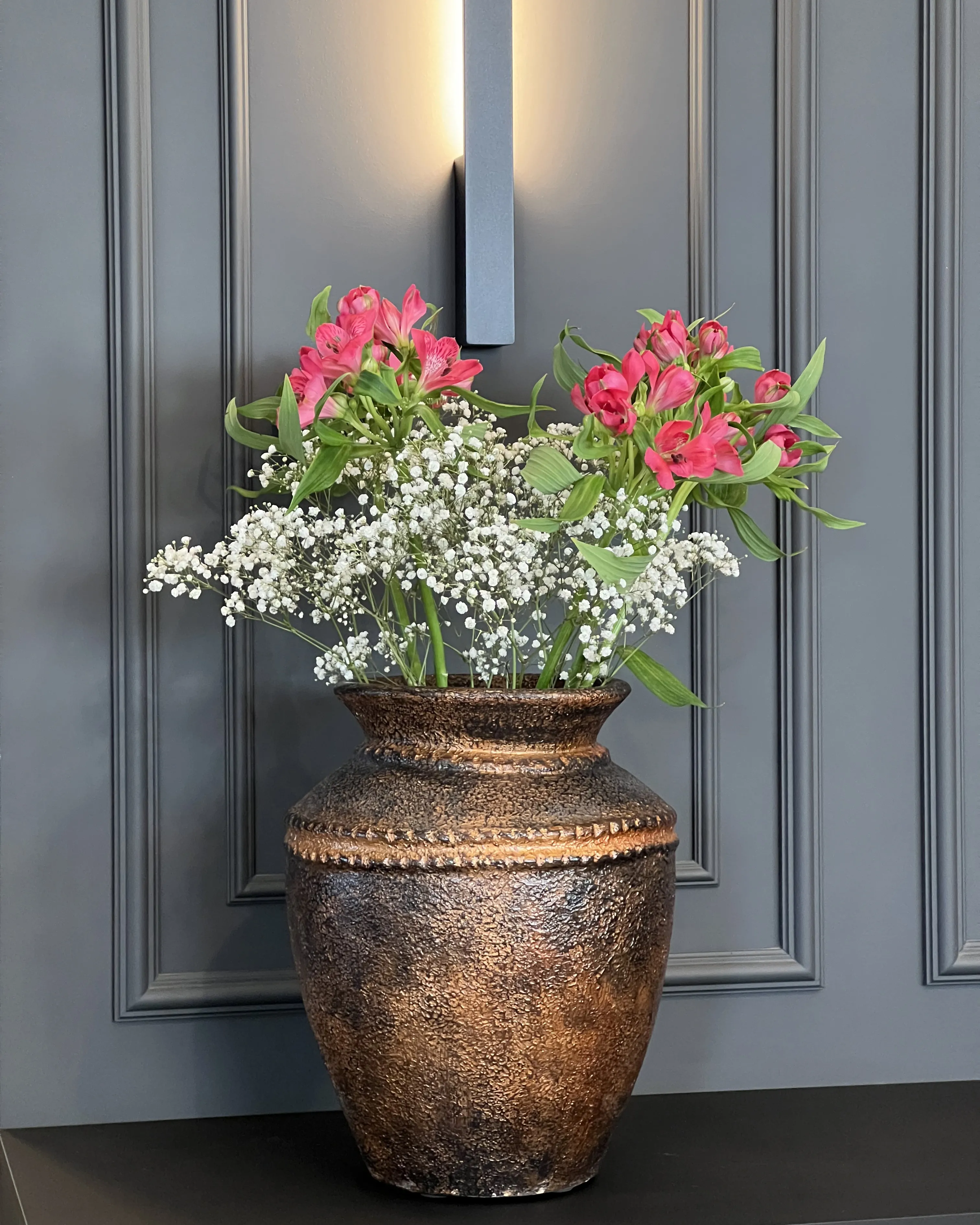 Decoratieve vaas PUCHONG Keramiek 40 cm Koper