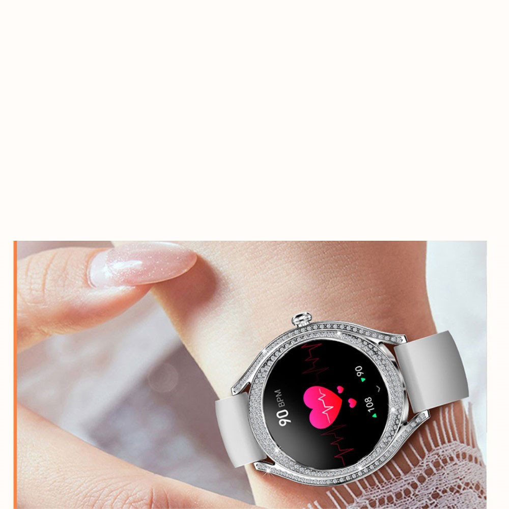 Smart Watch Fitness Tracker für Frauen mit Strasssteinen 1.28