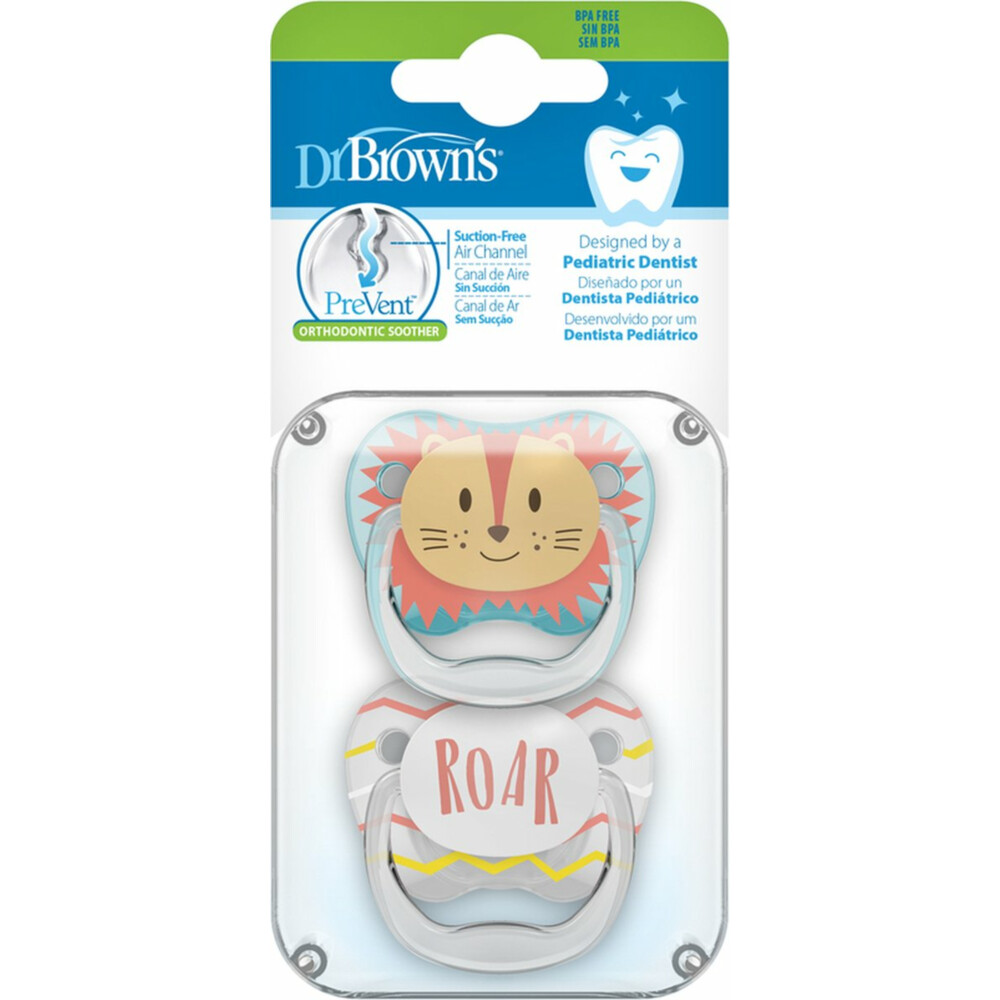 Dr. Browns Fopspeen Fase 1 Animal Blauw